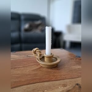 Beautiful Glazed Pottery Candle Holder